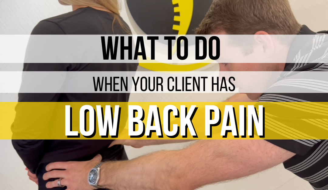 Clients with Low Back Pain? Know When to Co-Manage or Refer Out
